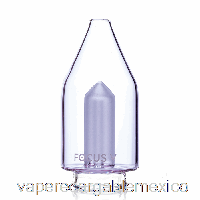 Vape Recargable Focus V Carta Tapa De Cristal Morado